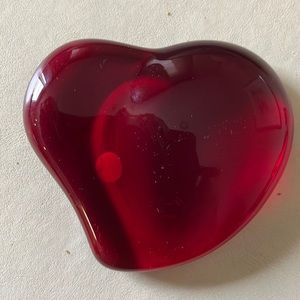 Authentic red Tiffany heart.